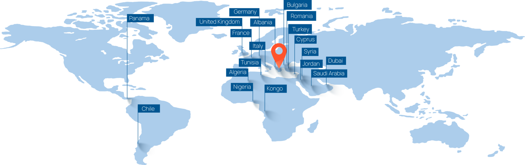 Shelters map